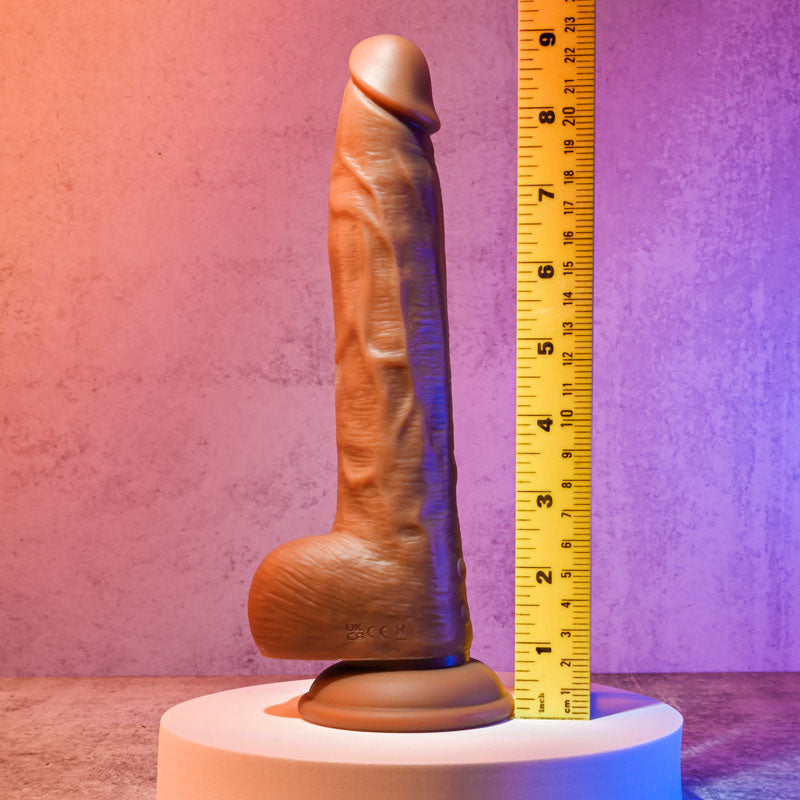 Evolved THRUST IN ME LIGHT Brown 23.5cm USB Rechargeable Thrusting Dong Dildo