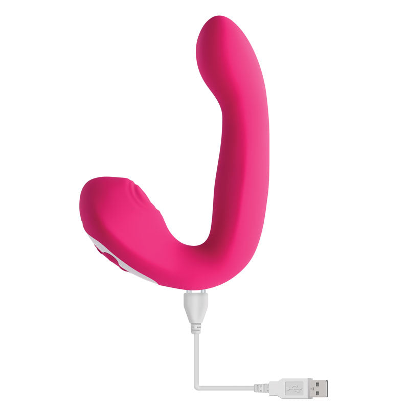 Evolved BUCK WILD Pink USB Rechargeable Flicking Vibrator