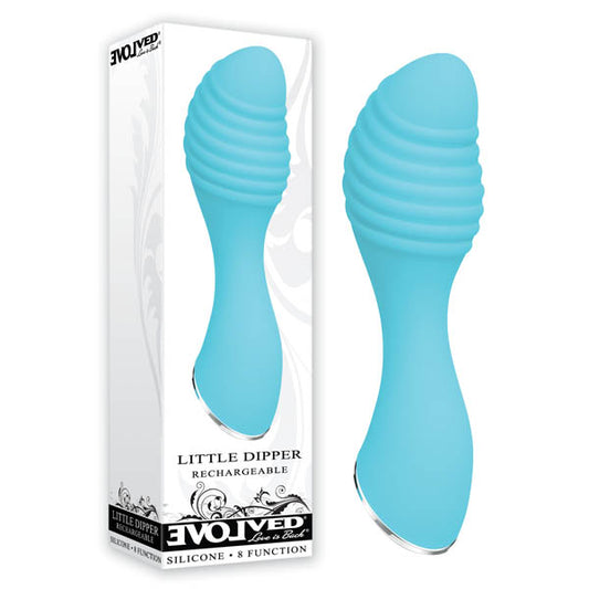 Evolved Little Dipper Light Blue 10.1cm (4") USB Rechargeable Mini Vibrator