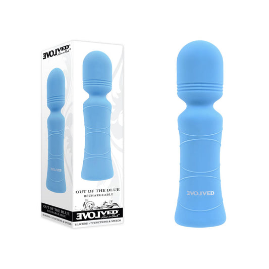 Evolved Out Of The Blue Mini Massager Wand - Blue