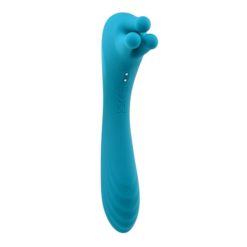 Evolved HEADS OR TAILS Blue 19.3cm USB Rechargeable Dual Ended Massager Vibrator