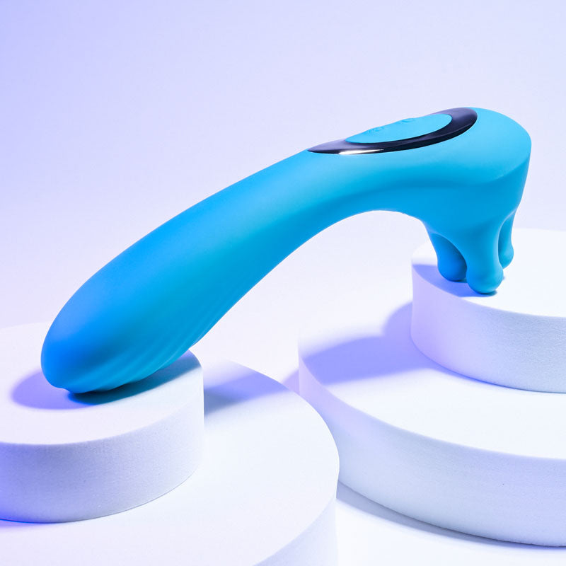 Evolved HEADS OR TAILS Blue 19.3cm USB Rechargeable Dual Ended Massager Vibrator