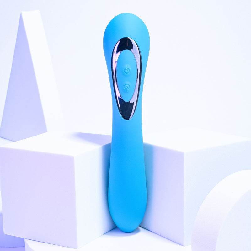 Evolved HEADS OR TAILS Blue 19.3cm USB Rechargeable Dual Ended Massager Vibrator