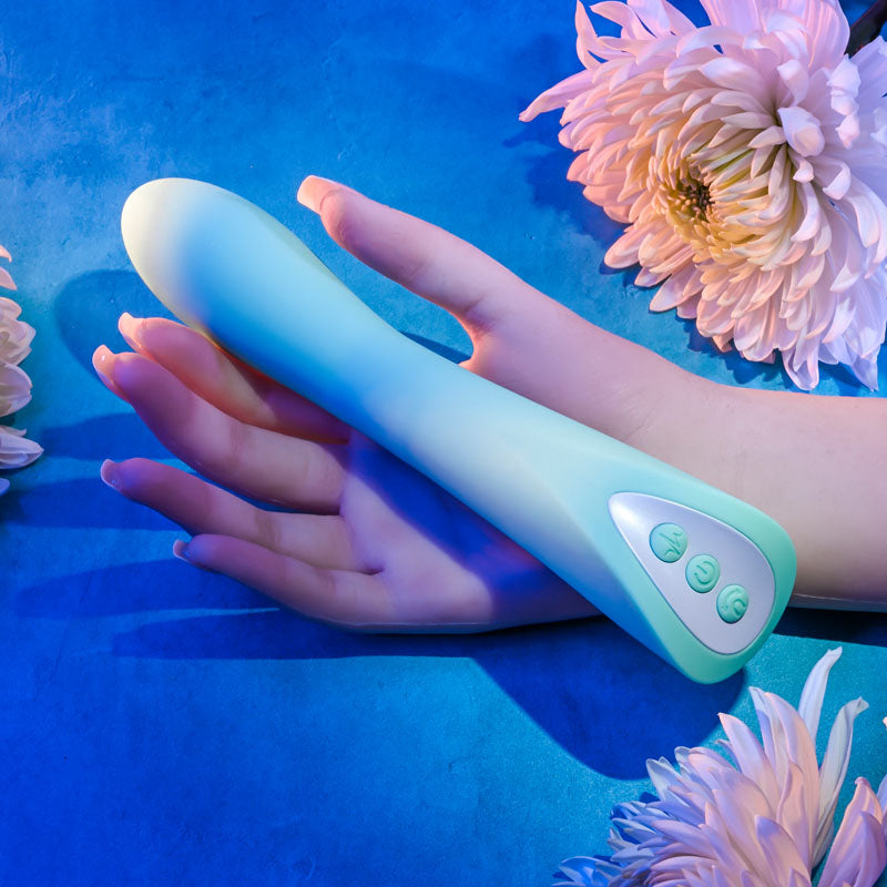 Evolved COME WITH ME Teal 20.3cm USB Rechargeable Vibrator with Flicking Head