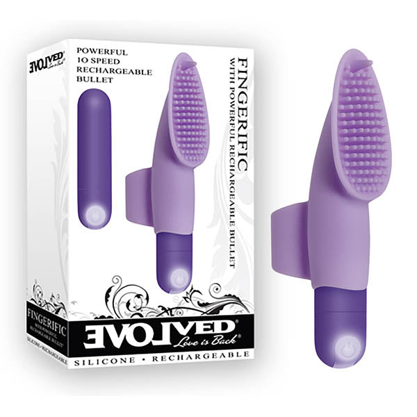 Evolved Fingerific Purple 8.9cm (3.5") USB Rechargeable Bullet Clitoral Vibrator