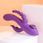 Evolved FOURGASM Purple 21.9cm USB Rechargeable Triple Vibrator with Suction