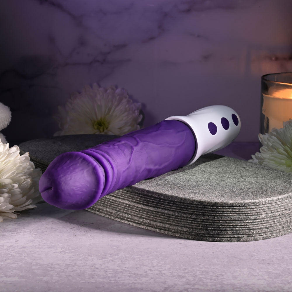 Evolved PLUM THRUST - Purple 29 cm USB Rechargeable Thrusting Vibrator