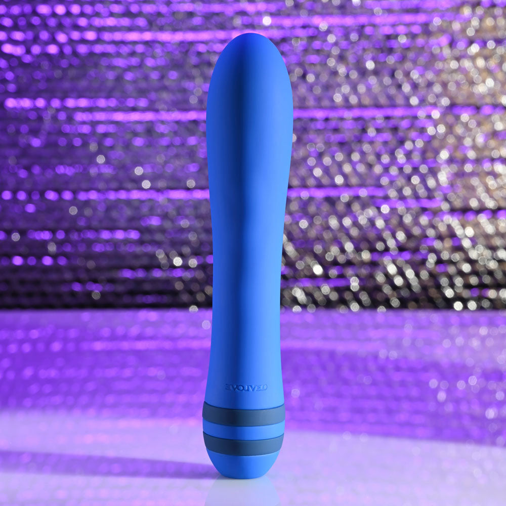 Evolved THE PLEASER Blue 16.5cm USB Rechargeable Vibrator