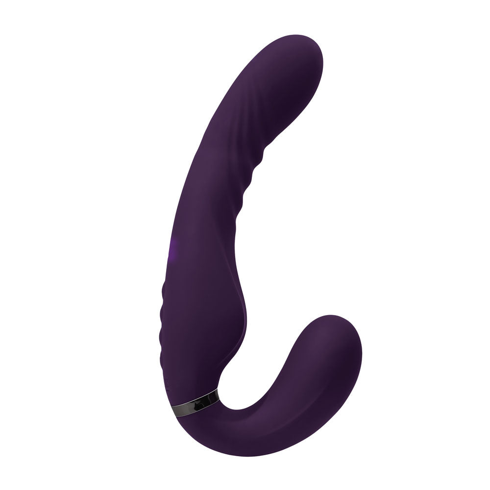 Evolved SHARE THE LOVE Purple 22.9cm USB Rechargeable Inflatable Strapless Strap-On Vibrator