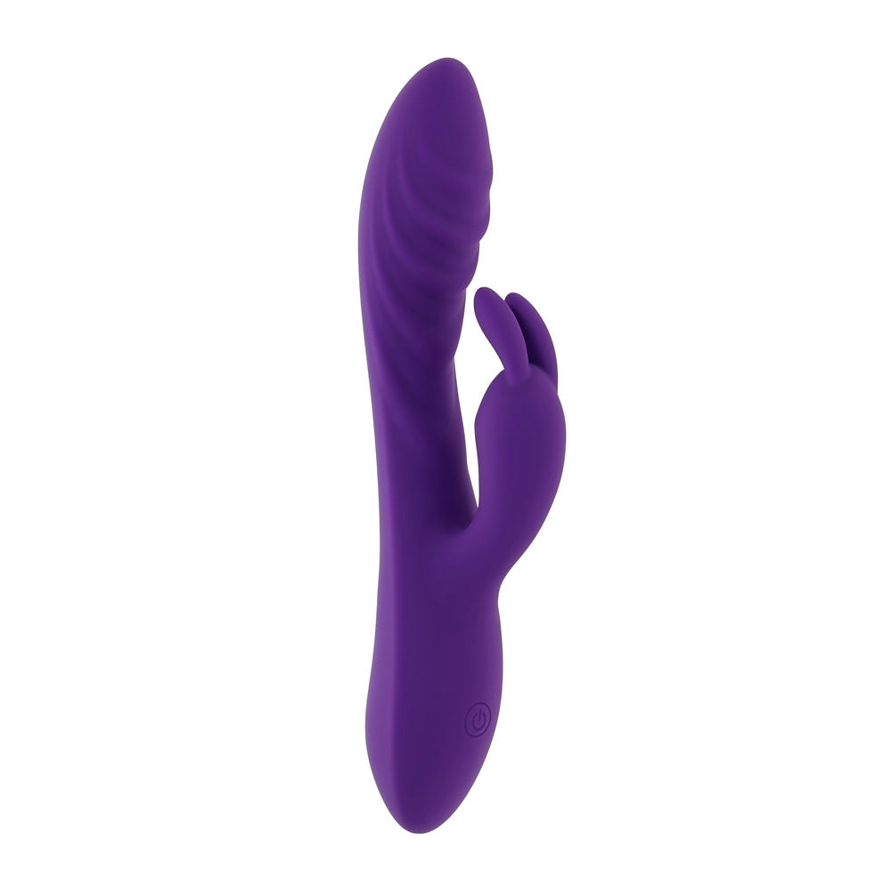 Evolved WAVY RABBIT Purple 20.6cm USB Rechargeable Rabbit Vibrator