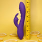 Evolved WAVY RABBIT Purple 20.6cm USB Rechargeable Rabbit Vibrator