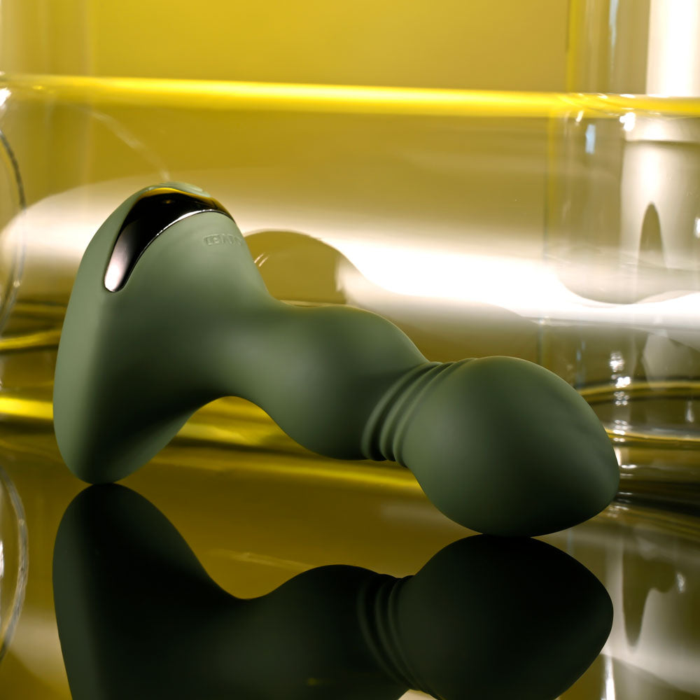 Evolved LIEUTENANT - Green 12.2cm USB Rechargeable Vibrating Butt Plug