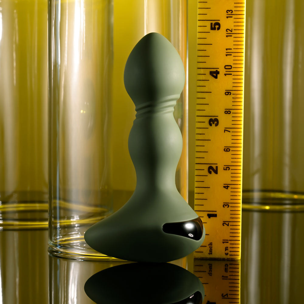 Evolved LIEUTENANT - Green 12.2cm USB Rechargeable Vibrating Butt Plug