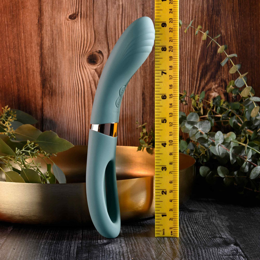 Evolved CHICK FLICK Olive Green 24cm USB Rechargeable Vibrator with Flicking Tip