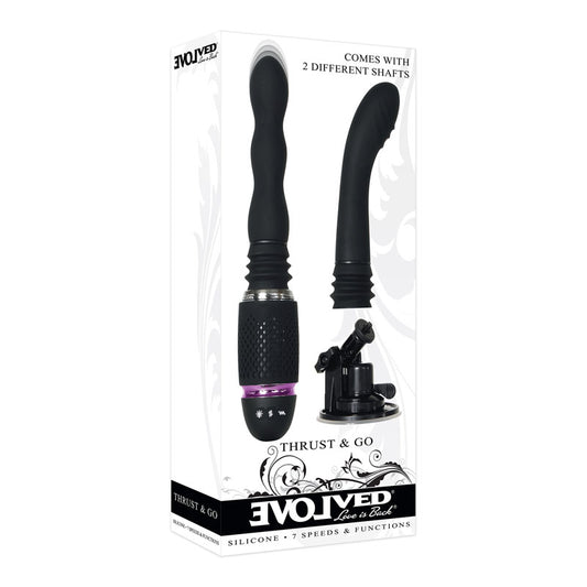 Evolved Thrust & Go Thrusting Vibrator with Interchangable Shafts