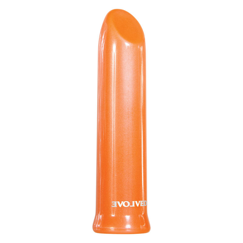 Evolved Lip Service Orange 10cm USB Rechargeable Lipstick Bullet Vibrator