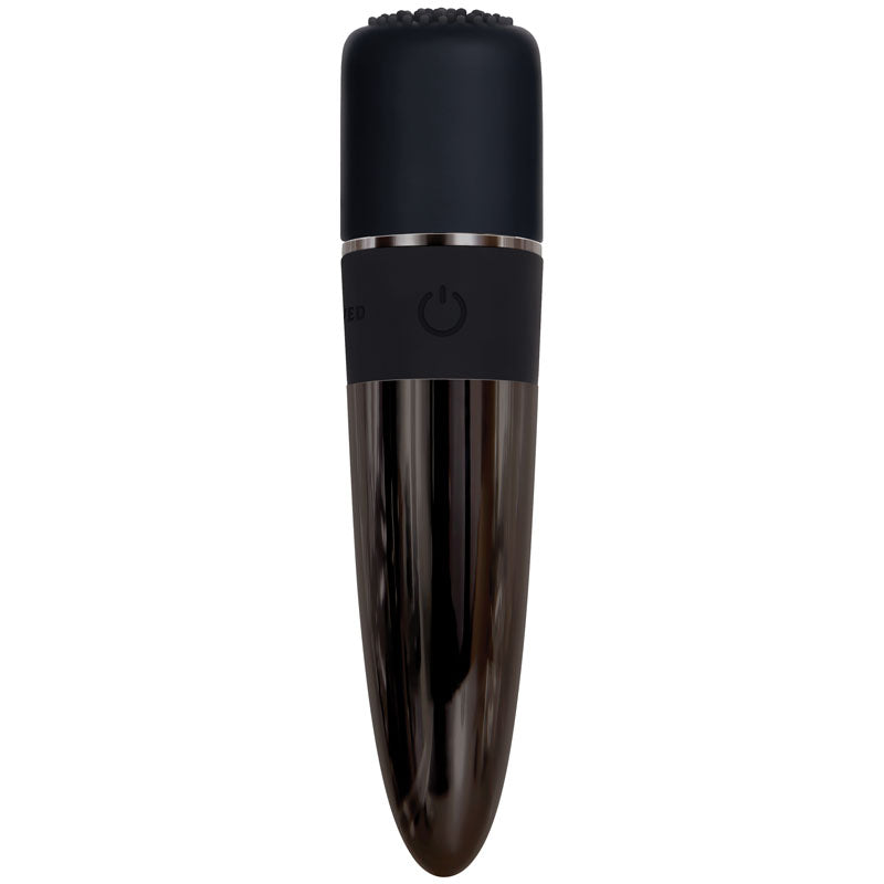 Evolved Tiny Treasures Black Chrome USB Rechargeable Mini Massager Vibrator