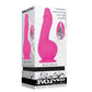 Evolved Ballistic Pink 19cm USB Rechargeable Vibrating Dong w Balls Motor Remote