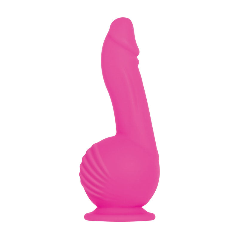 Evolved Ballistic Pink 19cm USB Rechargeable Vibrating Dong w Balls Motor Remote