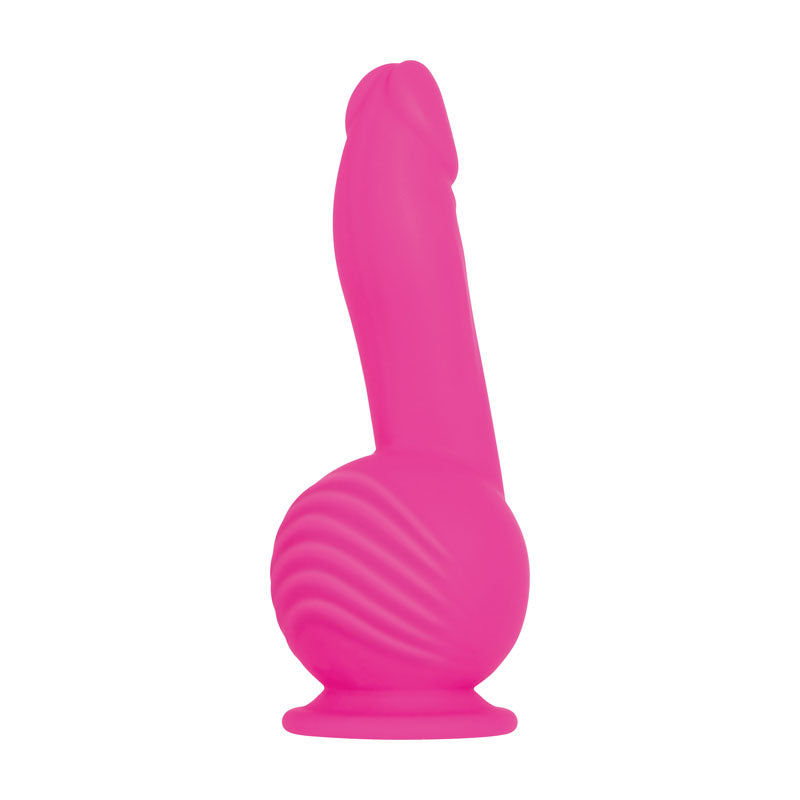 Evolved Ballistic Pink 19cm USB Rechargeable Vibrating Dong w Balls Motor Remote