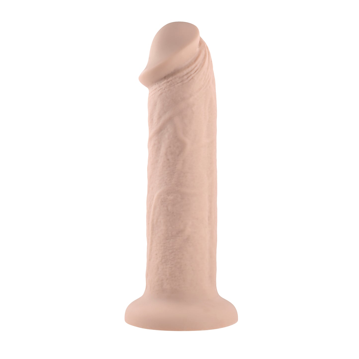 Evolved 7" GIRTHY VIBRATING DONG LIGHT Flesh 17.8cm USB Rechargeable Vibrating Dong