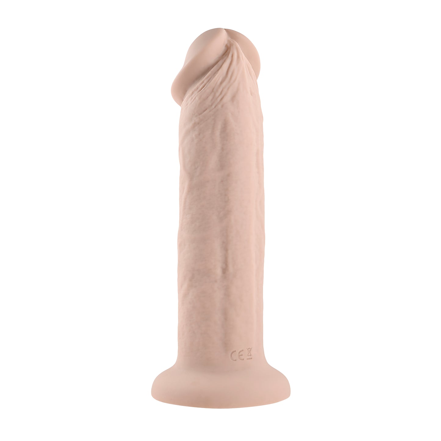 Evolved 7" GIRTHY VIBRATING DONG LIGHT Flesh 17.8cm USB Rechargeable Vibrating Dong