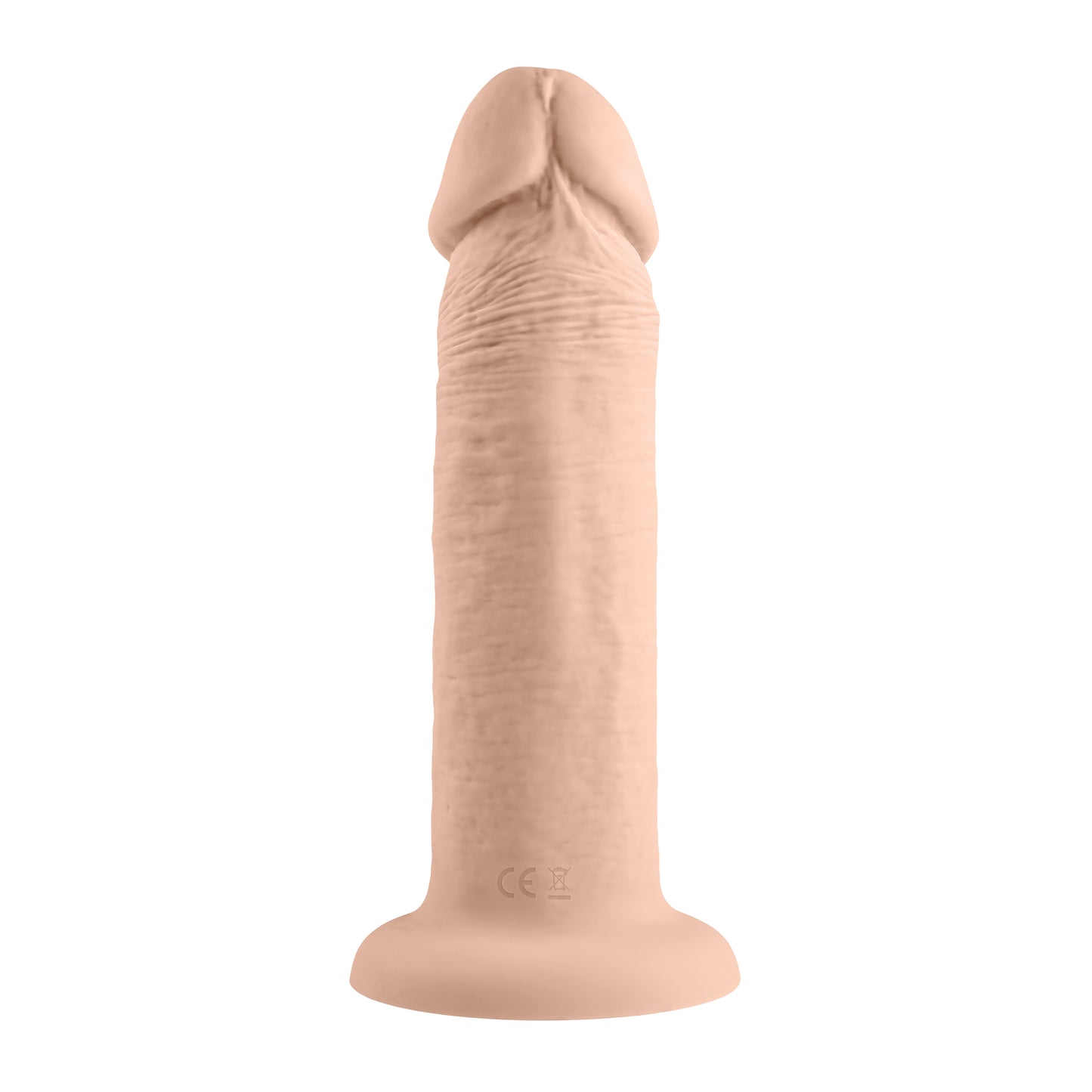 Evolved 6" VIBRATING DONG LIGHT Flesh 15.2cm USB Rechargeable Vibrating Dong