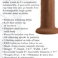 Evolved 6" VIBRATING DONG DARK Brown 15.2cm USB Rechargeable Vibrating Dildo