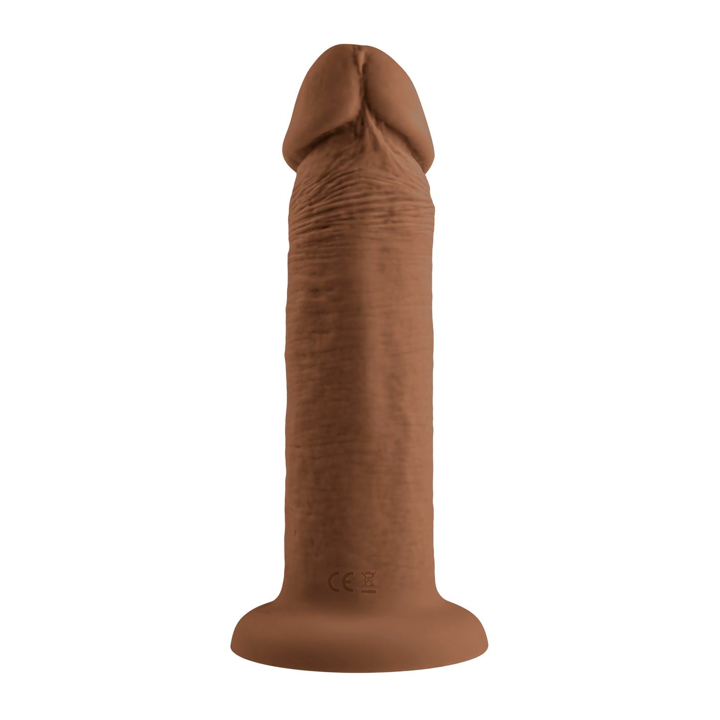 Evolved 6" VIBRATING DONG DARK Brown 15.2cm USB Rechargeable Vibrating Dildo