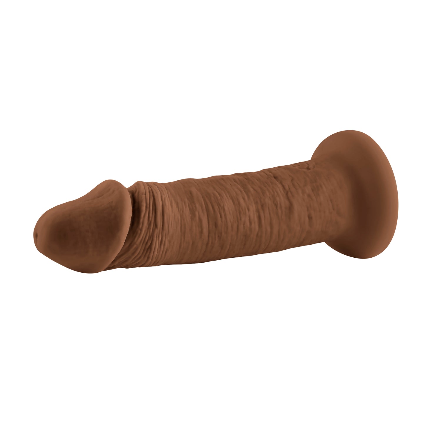 Evolved 6" VIBRATING DONG DARK Brown 15.2cm USB Rechargeable Vibrating Dildo