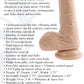 Evolved PEEK A BOO VIBRATING DILDO LIGHT 20.3cm USB Rechargeable Uncut Dong