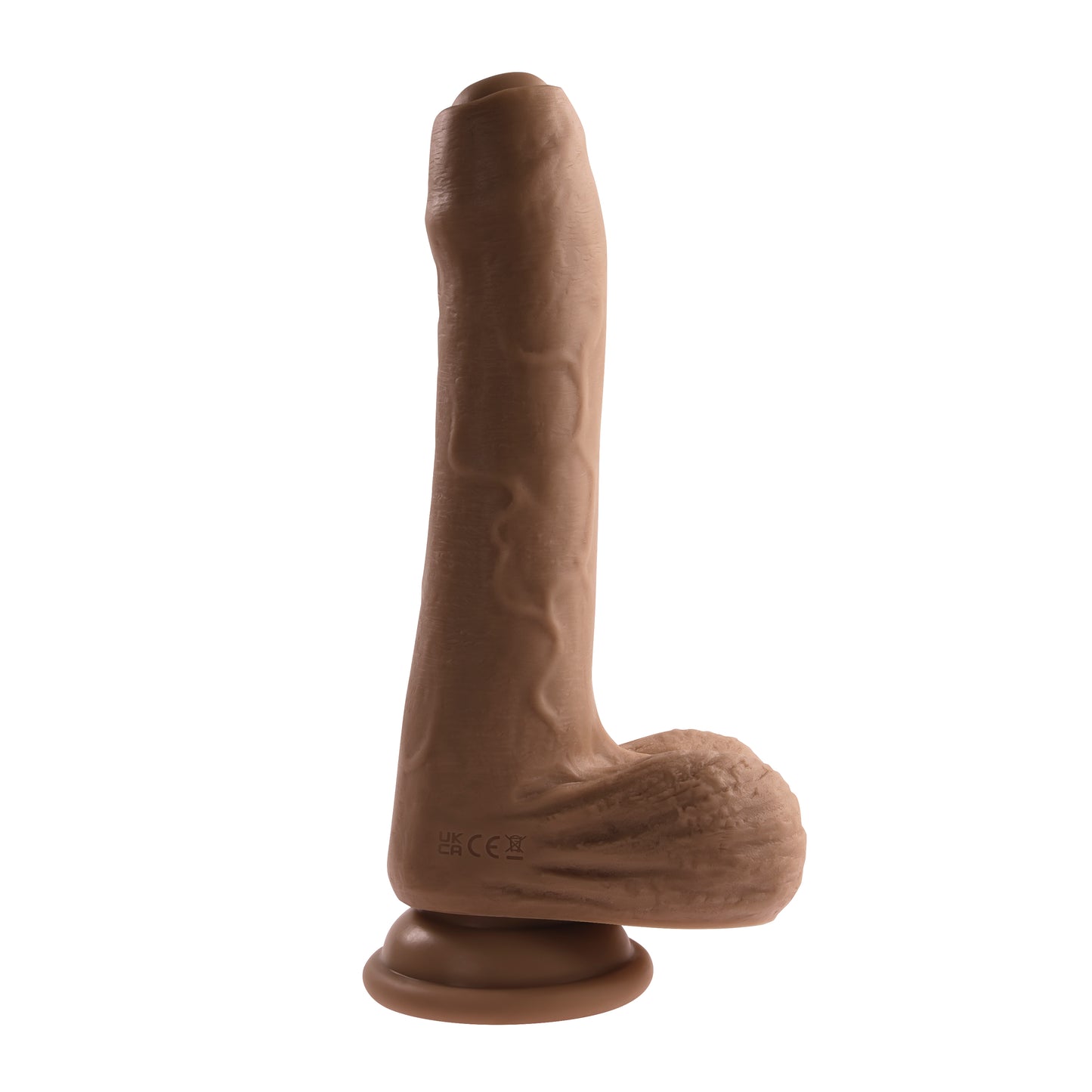 Evolved PEEK A BOO VIBRATING DILDO DARK 20.3cm USB Rechargeable Uncut Dong