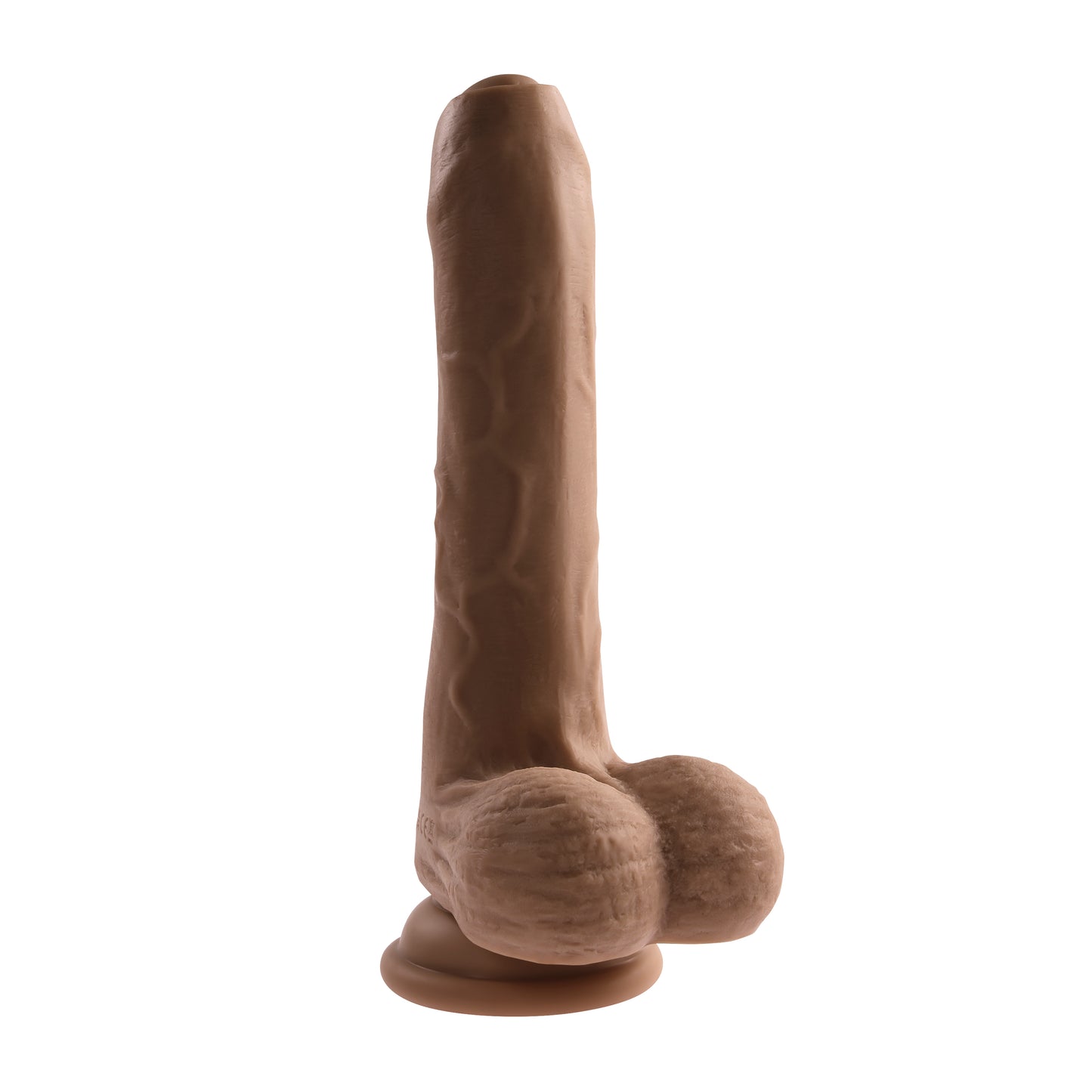 Evolved PEEK A BOO VIBRATING DILDO DARK 20.3cm USB Rechargeable Uncut Dong