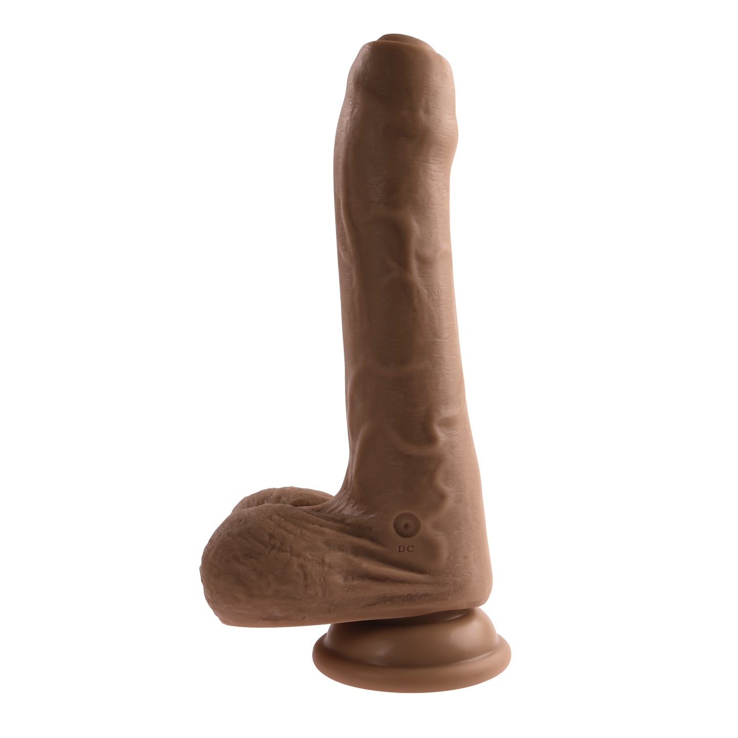 Evolved PEEK A BOO VIBRATING DILDO DARK 20.3cm USB Rechargeable Uncut Dong