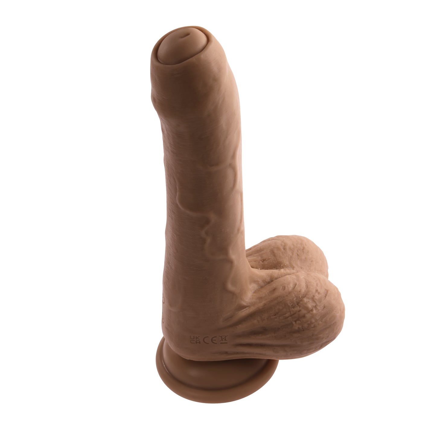 Evolved PEEK A BOO VIBRATING DILDO DARK 20.3cm USB Rechargeable Uncut Dong