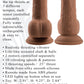 Evolved THRUST IN ME LIGHT Brown 23.5cm USB Rechargeable Thrusting Dong Dildo