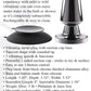 Evolved ADVANCED METAL PLUG Black Chrome 13.8cm USB Rechargeable Vibrating Butt Plug