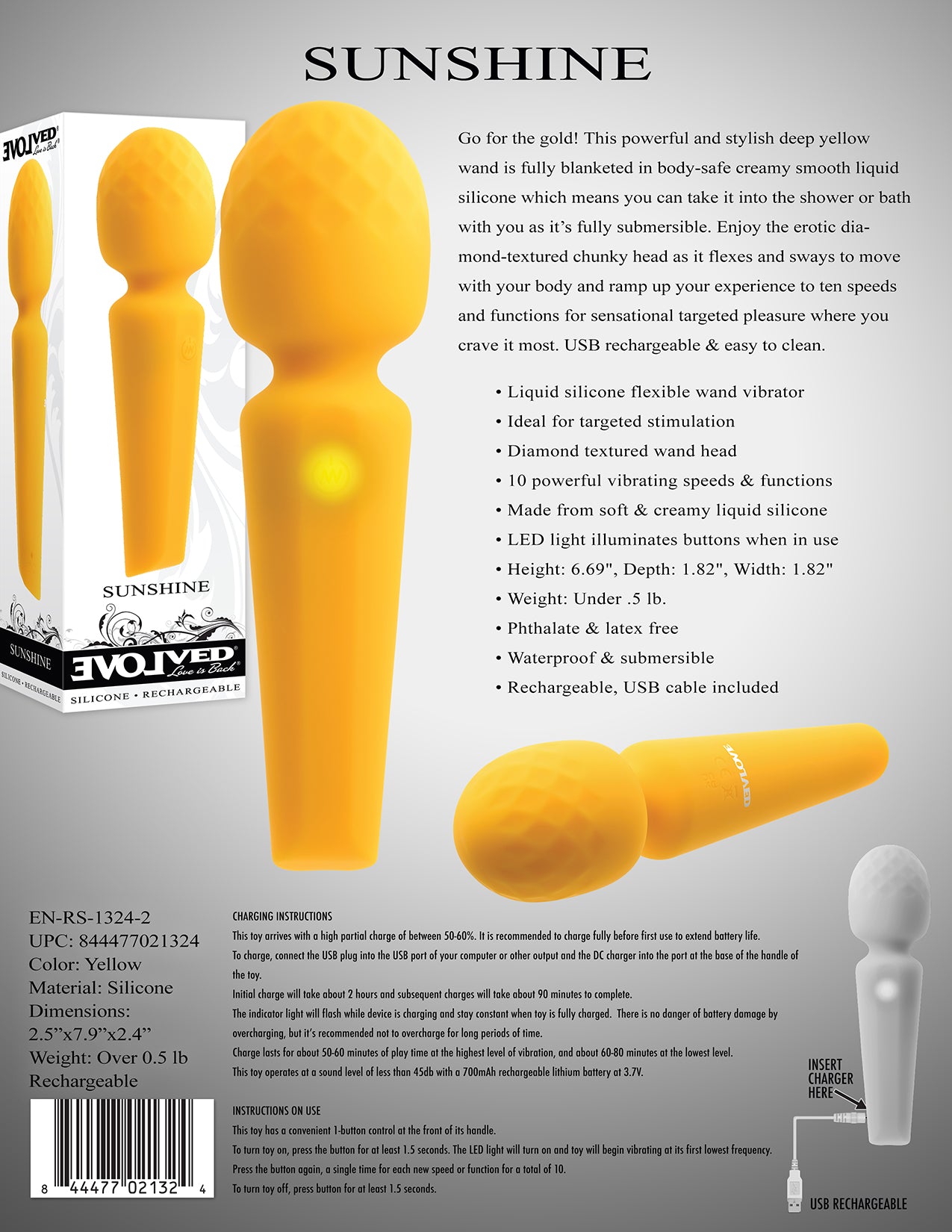 Evolved SUNSHINE Massage Wand