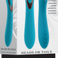 Evolved HEADS OR TAILS Blue 19.3cm USB Rechargeable Dual Ended Massager Vibrator