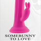 Evolved SOMEBUNNY TO LOVE Pink 19.7cm USB Rechargeable Rabbit Vibrator