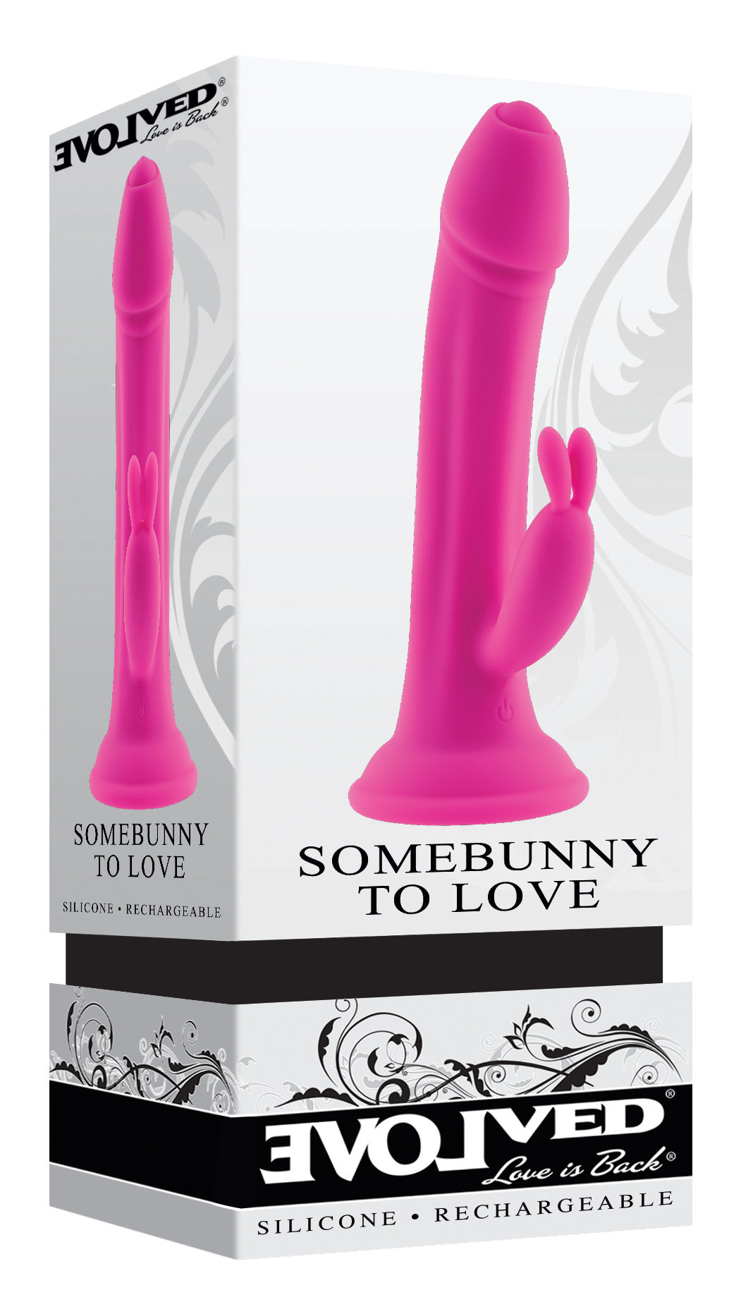 Evolved SOMEBUNNY TO LOVE Pink 19.7cm USB Rechargeable Rabbit Vibrator