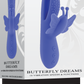 Evolved BUTTERFLY DREAMS Purple 23.8cm USB Rechargeable Butterfly Vibrator