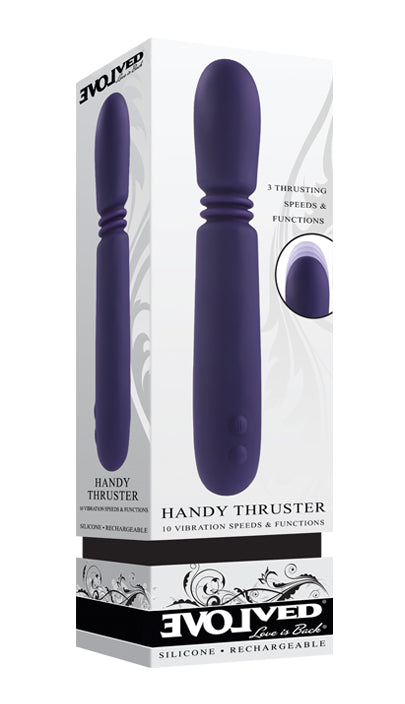 Evolved HANDY THRUSTER Purple 20.3cm USB Rechargeable Thrusting Vibrator