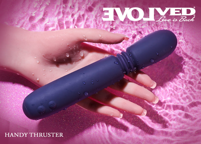 Evolved HANDY THRUSTER Purple 20.3cm USB Rechargeable Thrusting Vibrator