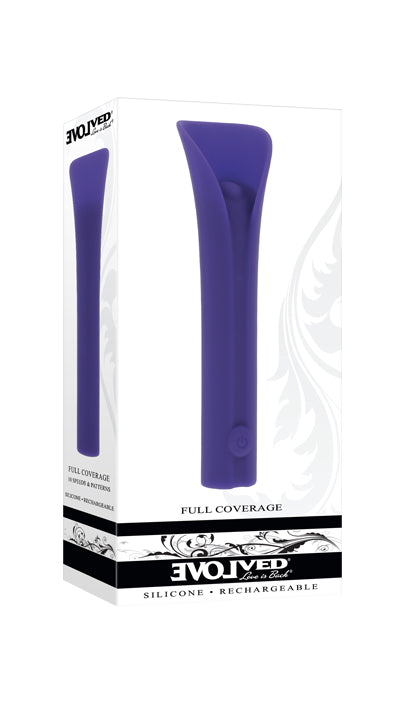 Evolved FULL COVERAGE Purple 11.9cm USB Rechargeable Bullet