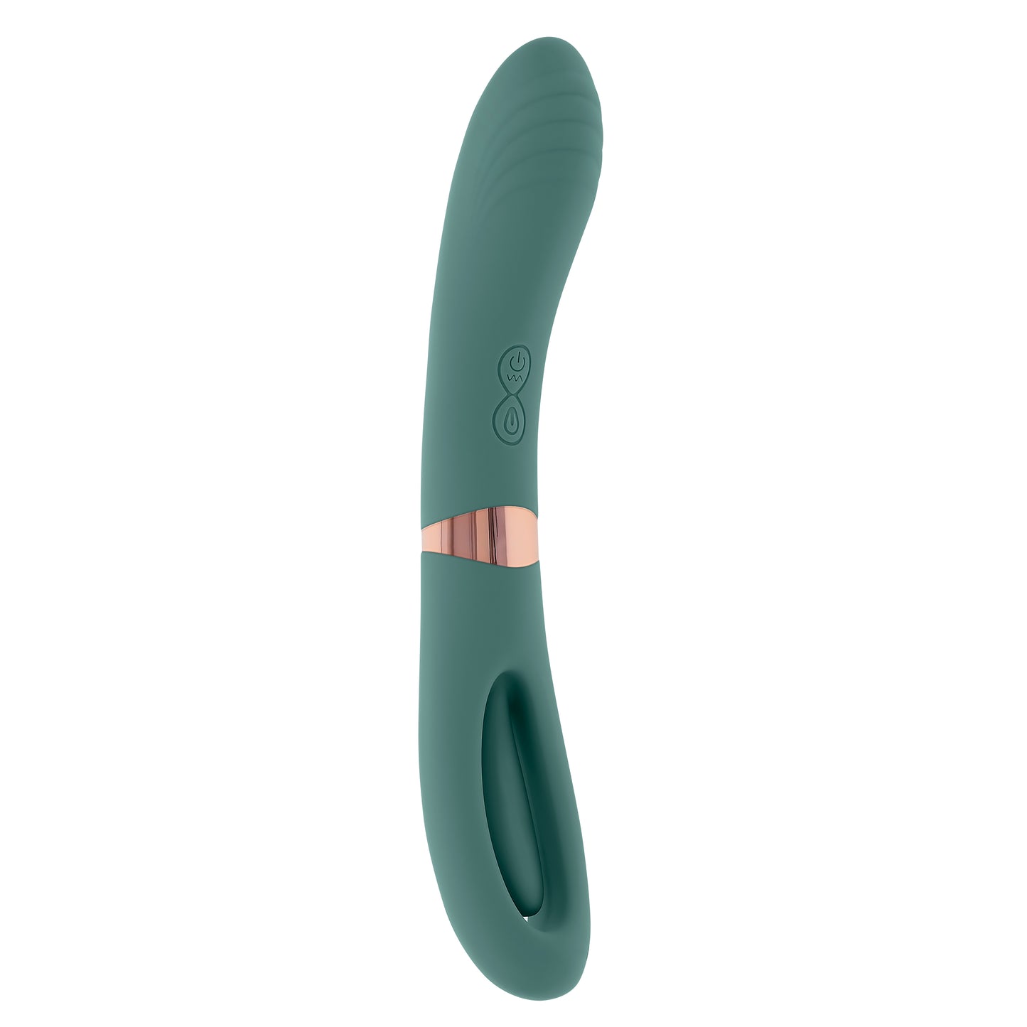 Evolved CHICK FLICK Olive Green 24cm USB Rechargeable Vibrator with Flicking Tip