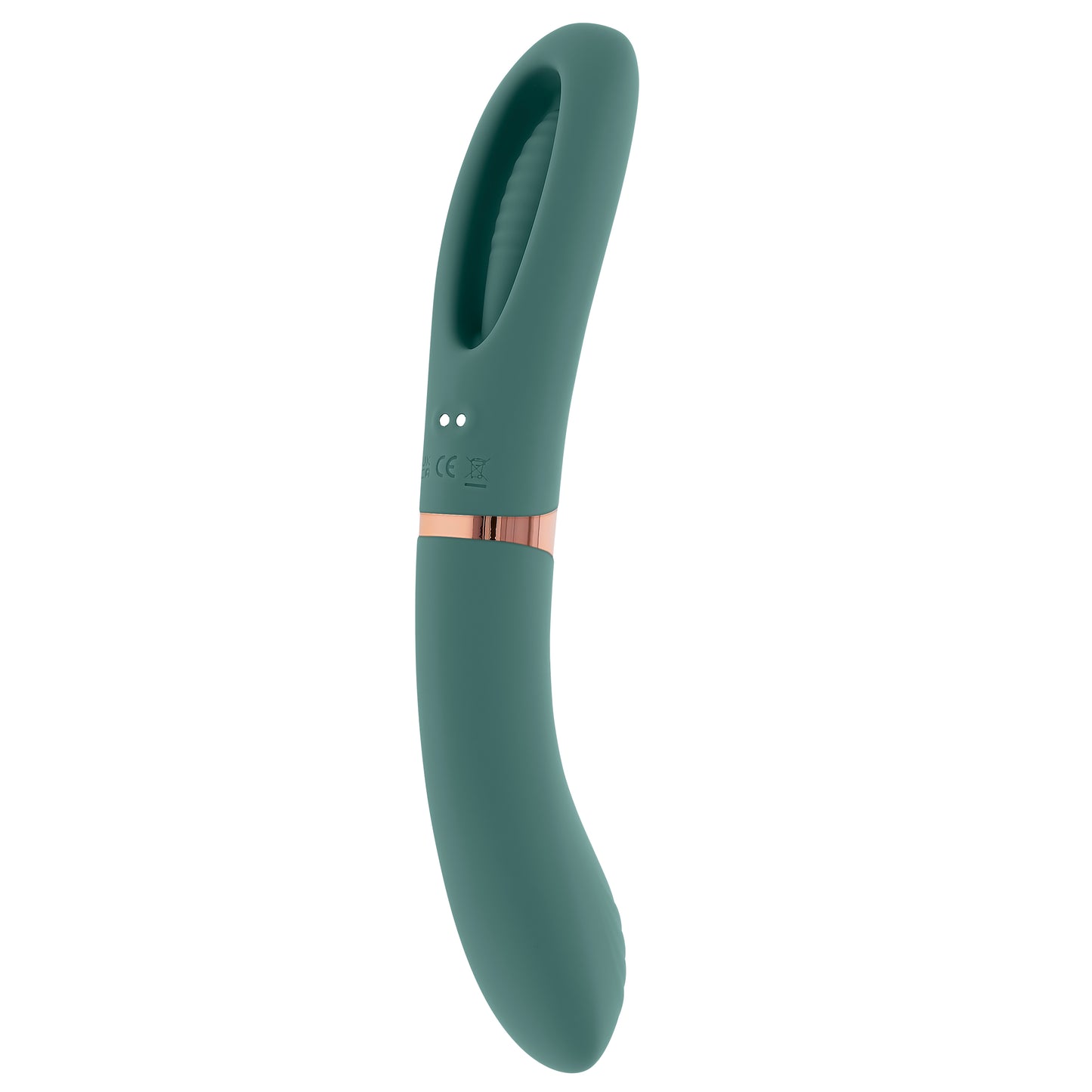 Evolved CHICK FLICK Olive Green 24cm USB Rechargeable Vibrator with Flicking Tip