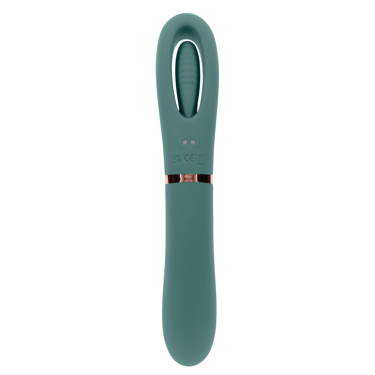 Evolved CHICK FLICK Olive Green 24cm USB Rechargeable Vibrator with Flicking Tip