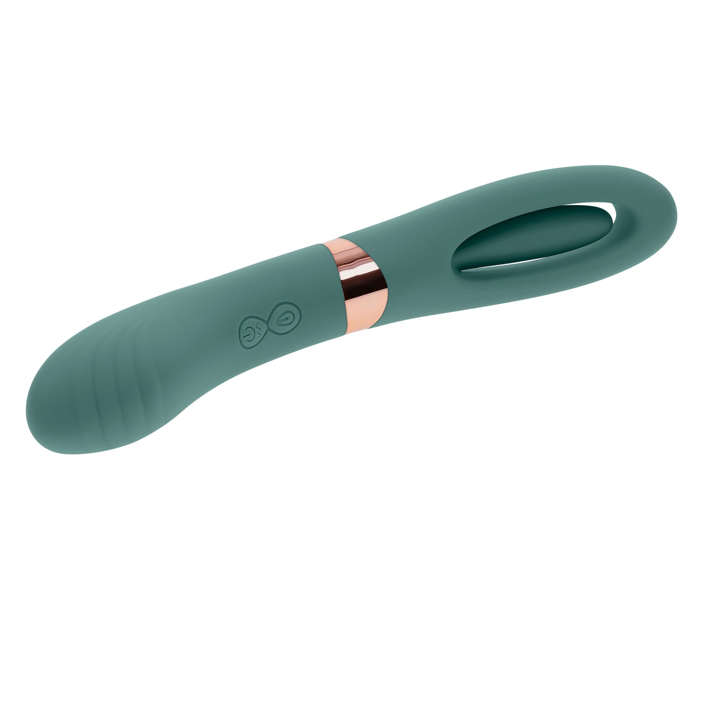 Evolved CHICK FLICK Olive Green 24cm USB Rechargeable Vibrator with Flicking Tip