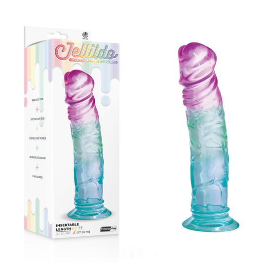 Excellent Power | Jellido 18cm Clear Coloured Dildo